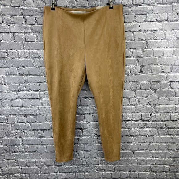 Chico's Pants - Chico's Vegan Suede Legging Pant Basic Dusty Cedar 3R 16R NWT